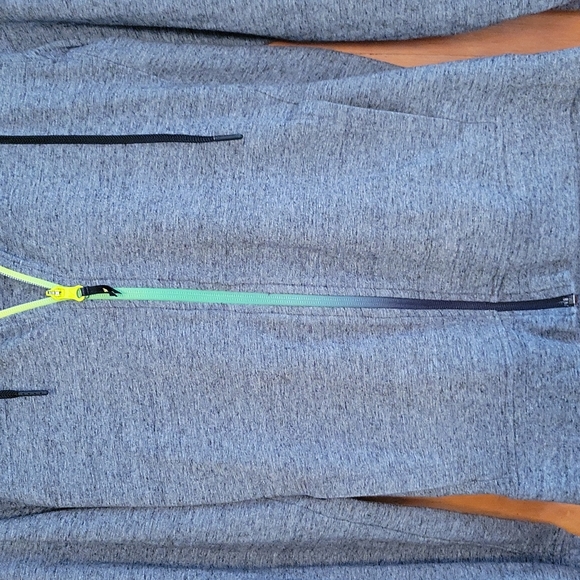 American Eagle Zip Up Hoodie with Ombre Zipper - Picture 2 of 3